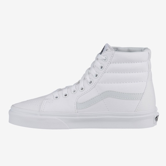 Vans Sk8-Hi Reissue High Top in White Leather - Picture 2 of 15